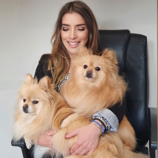 Anita with doggies